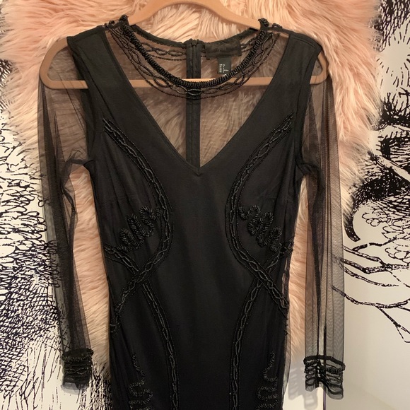 Black beaded dress - Picture 2 of 6